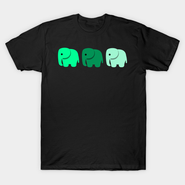 Green Blue Cyan Shirt Elephant Shirt Cute Shirt Funny Shirt Animal Shirt Nature Shirt Africa Shirt Inspirational Shirt Sarcastic Shirt Pet Lover Shirt Birthday Gift by EpsilonEridani